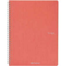 FABRIANO Ecoqua 70 lapos A4 sima spirálfüzet - Korall (19290005) füzet