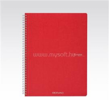 FABRIANO Ecoqua A4 70lapos piros kockás spirálfüzet (FABRIANO_19290106) füzet