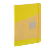 FABRIANO Ecoqua Plus 80 lapos A5 négyzetrácsos notesz - Sárga (19621107) füzet