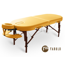  FABULO Diablo Oval Set összecsukható masszázságy Szín: sárga szépségápolási bútor