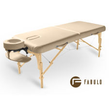  FABULO Guru Set összecsukható és hordozható favázas masszázságy Szín: krém szépségápolási bútor