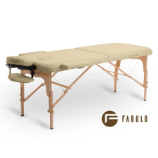  FABULO Uno Set összecsukható és hordozható favázas masszázságy Szín: krém szépségápolási bútor