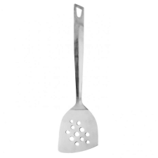 Fackelmann 40641 Forgató spatula lyukakkal, 33 cm, akasztóhorog, rozsdamentes acél, ezüst konyhai eszköz