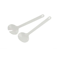 Fackelmann 41810 saláta evőeszköz készlet 2 db, 29,5 cm, műanyag, akasztókampó, fehér konyhai eszköz