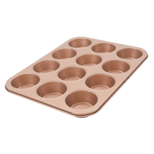 Fackelmann Zenker Muffin sütőforma 12 darabhoz rose gold konyhai eszköz
