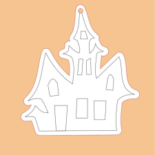  Fafigura, 5 db/csomag - ház 170 dekorálható tárgy