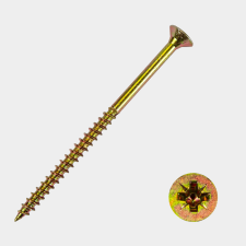 Faforgácslapcsavar SF 4x45 PZ RM, sárgára horganyzott barkácsolás, csiszolás, rögzítés