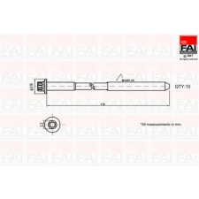 FAI AutoParts hengerfejcsavar-készlet B1321 autóalkatrész
