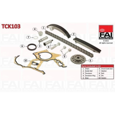FAI AutoParts Vezérműlánc készlet FAI AutoParts TCK103 kormányvezérlő és kiegészítői