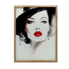  FAKERETES FALI PLAKÁT A GYENGYSÉG PORTRÉJA 50x70 CM grafika, keretezett kép