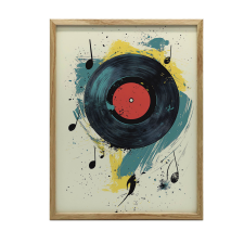 FAKERETES FALI PLAKÁT A KÁOSZ DALMÁJA 50X70 CM grafika, keretezett kép