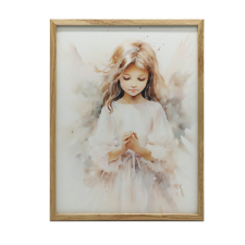 FAKERETES FALI PLAKÁT ANGYAL AJÁNDÉK 70x100 CM grafika, keretezett kép