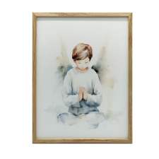 FAKERETES FALI PLAKÁT ANGYAL IMAFIÚ 70x100 grafika, keretezett kép