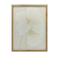 FAKERETES FALI PLAKÁT ÉTERikus VIRÁGOK 50x70 CM grafika, keretezett kép