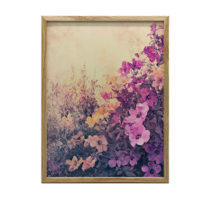 FAKERETES FALI PLAKÁT VIRÁGOS BÉKE 70x100 CM grafika, keretezett kép