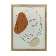 FAKERETES PLAKÁT FALRA NYUGAS NŐISÉG 30x40 CM grafika, keretezett kép