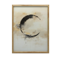  FAKERETES PLAKÁT FALRA SÖTÉTBARNA A KÖR SZIMFÓNIÁJA 50x70 CM grafika, keretezett kép