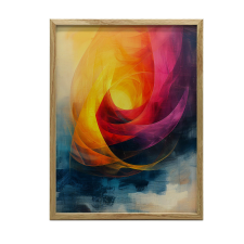 FAKERETES PLAKÁT FALRA SÖTÉTBARNA SZÍNEK ÉBREDÉSE 30X40 CM grafika, keretezett kép