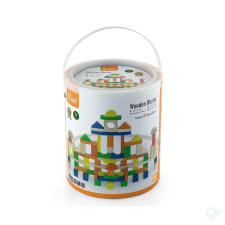 Fakopáncs Építőkocka, kerek dobozos (100 db-os, színes) barkácsolás, építés