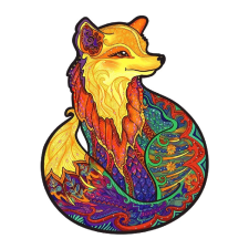 Fakopáncs Fa puzzle, színes A5 méretű 108 db-os (róka) puzzle, kirakós