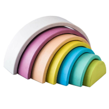 Fakopáncs Szivárvány építőjáték (zöld közepű) fajáték