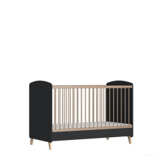 FAKTUM Colette Antracit 70x140-es átalakítható babaágy kiságy, babaágy