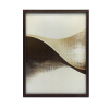  Fala Kropek - Abstrakcyjny Plakat, 70x100 cm, rama drewniana ciemny brąz, papier matowy 230 gsm