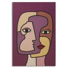 Falfestmény arc új -a- 60x3x90cm grafika, keretezett kép
