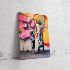  Falfestő Gyermekek - Pop Art Vászonkép dekoráció