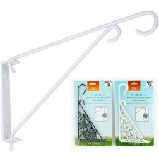  Fali cserép akasztó 24x22x12,5cm fekete kerti tárolás