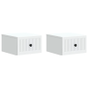  Fali éjjeli szekrény 2 pcs Fehér 33 x 34,5 x 20 cm Szerelt Fa