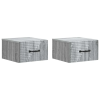  Fali éjjeli szekrény 2 pcs Szürke Sonoma 34,5 x 33 x 20 cm