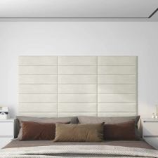  Fali Fejtámla 12 pcs Krém 60 x 15 cm Bársony ágy és ágykellék