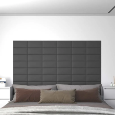  Fali Fejtámla 12 pcs Szürke 30 x 15 cm szövet ágy és ágykellék