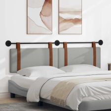  Fali Fejtámla Falra szerelhető Felhőszürke 180 x 40 cm Faanyag ágy és ágykellék