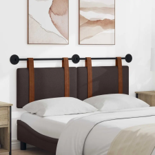  Fali Fejtámla Falra szerelhető Sötét Barna 120 x 40 cm Faanyag ágy és ágykellék