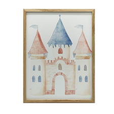 FALI PLAKÁT ARANY ALUMÍNIUM KERETBEN, AZ ÁLMOK VÁRA 40x50 CM grafika, keretezett kép