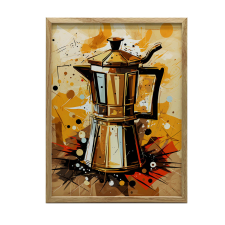 FALI PLAKÁT ARANY AROMA KONYHA KERET NÉLKÜL 70x100 CM grafika, keretezett kép