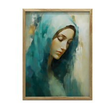 FALI PLAKÁT ARANYVIRÁGOS NATURE KERETBEN 50X70 CM MATT grafika, keretezett kép