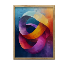 FALI PLAKÁT DINAMIKUS GYŰRŰK KERET NÉLKÜL 40x50 CM grafika, keretezett kép
