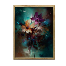 FALI PLAKÁT ÉJSZAKAI VIRÁGOK KERET NÉLKÜL 50x70 CM MATT PAPÍR grafika, keretezett kép