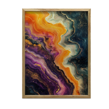  FALI PLAKÁT FA KERETBEN ÁLMOK GALAXYA 50X70 CM grafika, keretezett kép