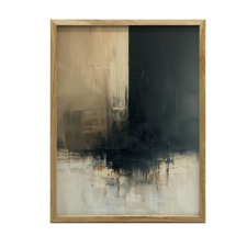 FALI PLAKÁT FA KERETBEN FINOM EGYENSÚLY 30x40 CM grafika, keretezett kép