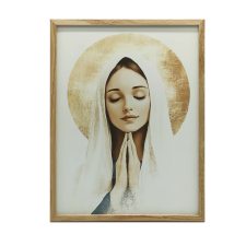  FALI PLAKÁT FA KERETBEN MI ASZONYÁNAK IMÁJA 70x100 CM grafika, keretezett kép