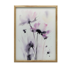 FALI PLAKÁT FINOM Akvarell VIRÁGOK KERET NÉLKÜL 40x50 CM grafika, keretezett kép