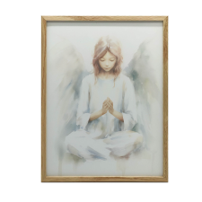 FALI PLAKÁT GENTLE ANGEL 70X100 CM FEKETE ALUMÍNIUM KERET grafika, keretezett kép
