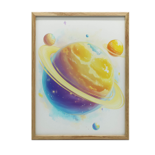 FALI PLAKÁT KOSMIKUS HARMÓNIA KERETBEN 30x40 CM grafika, keretezett kép