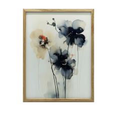 FALI PLAKÁT VIRÁG DINAMIKA Akvarell KERET NÉLKÜL 70x100 CM grafika, keretezett kép
