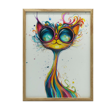 FALI PLAKÁTMACKA SZEMVEGVEL 40x50 CM KERET NÉLKÜL MATT PAPÍR grafika, keretezett kép