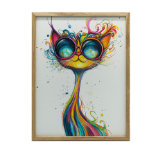FALI PLAKÁTMACKA SZEMVEVEGES ALUMÍN KERETBEN 30x40 CM grafika, keretezett kép